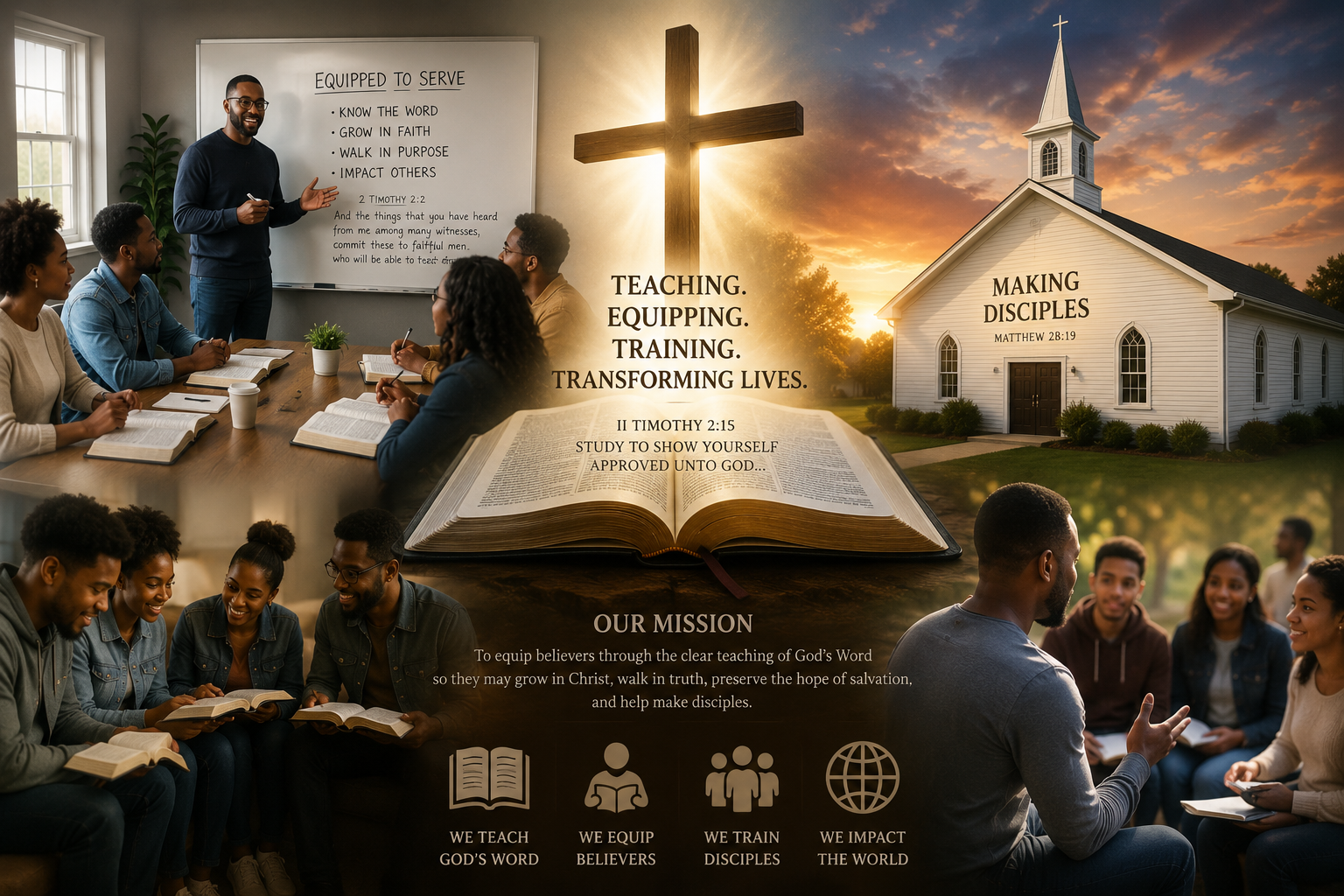 New Zion Baptist Church mission, teaching, equipping, training, transforming lives